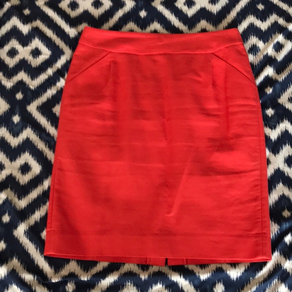 J. Crew Dresses & Skirts - J. Crew the pencil skirt in coral/orange